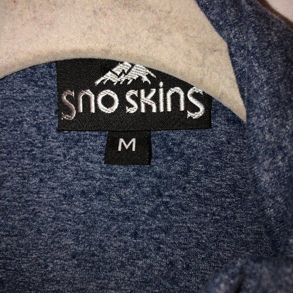 sno skins chambray zip up layering jacket M - Picture 2 of 3